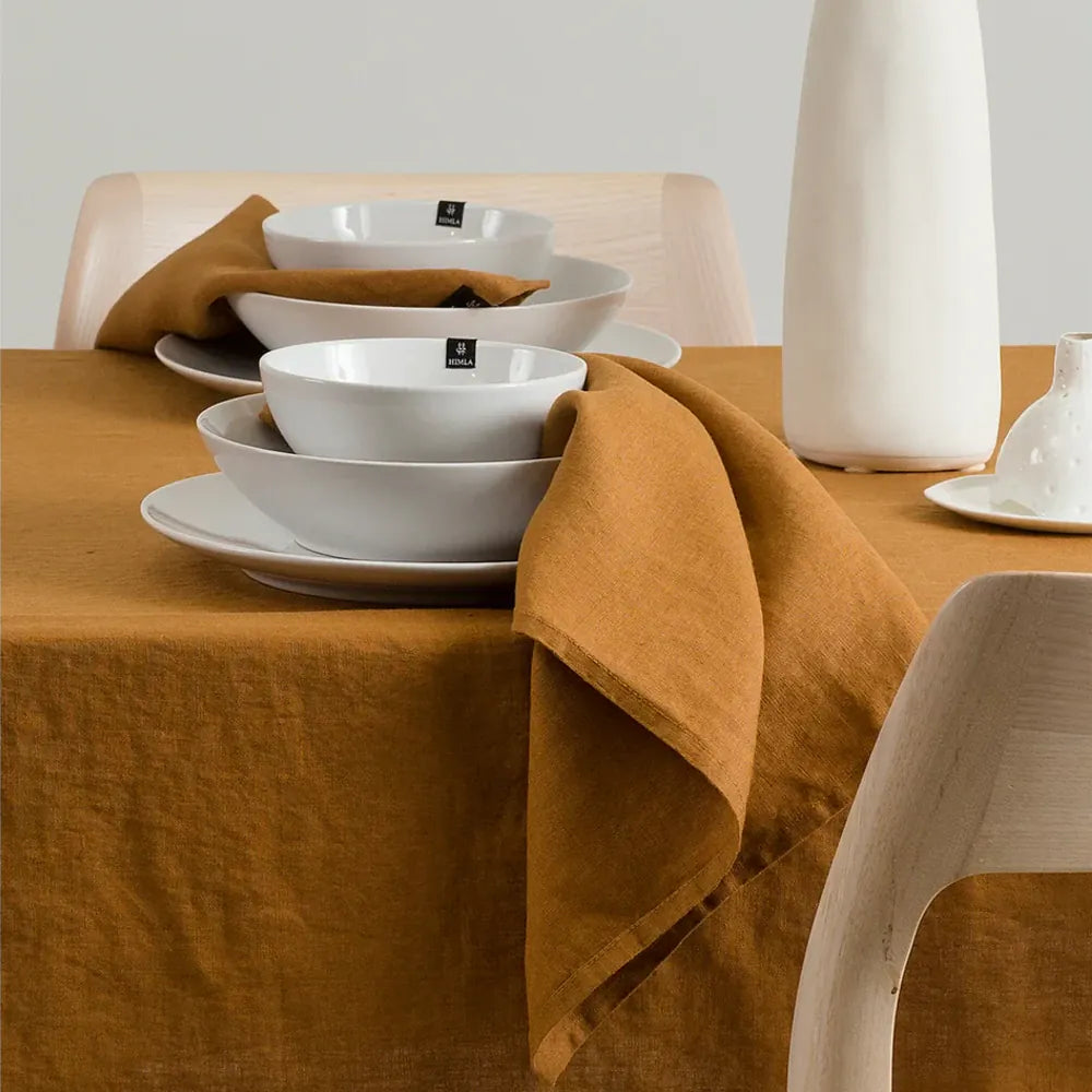145x250cm Linen Tablecloth | Amber