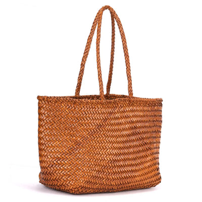 Amalfi Woven Leather Shopper