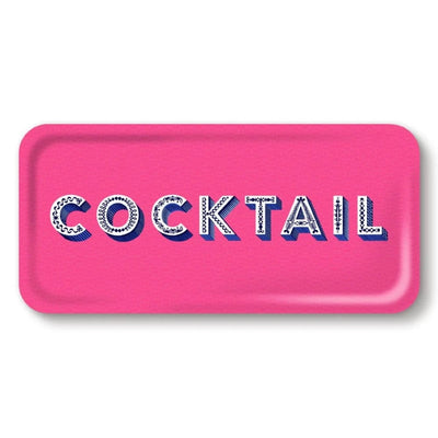 Birchwood Tray | Cocktail | Bright Pink