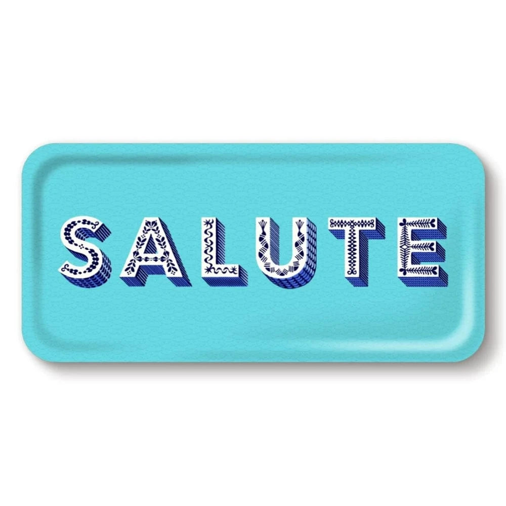 Birchwood Tray | Salute | Aqua