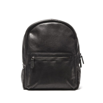 Black Bern Leather Backpack