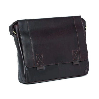 Black Dylan Leather Satchel