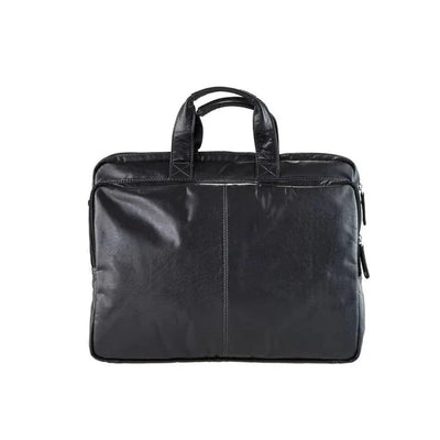 Black Vince Leather Satchel