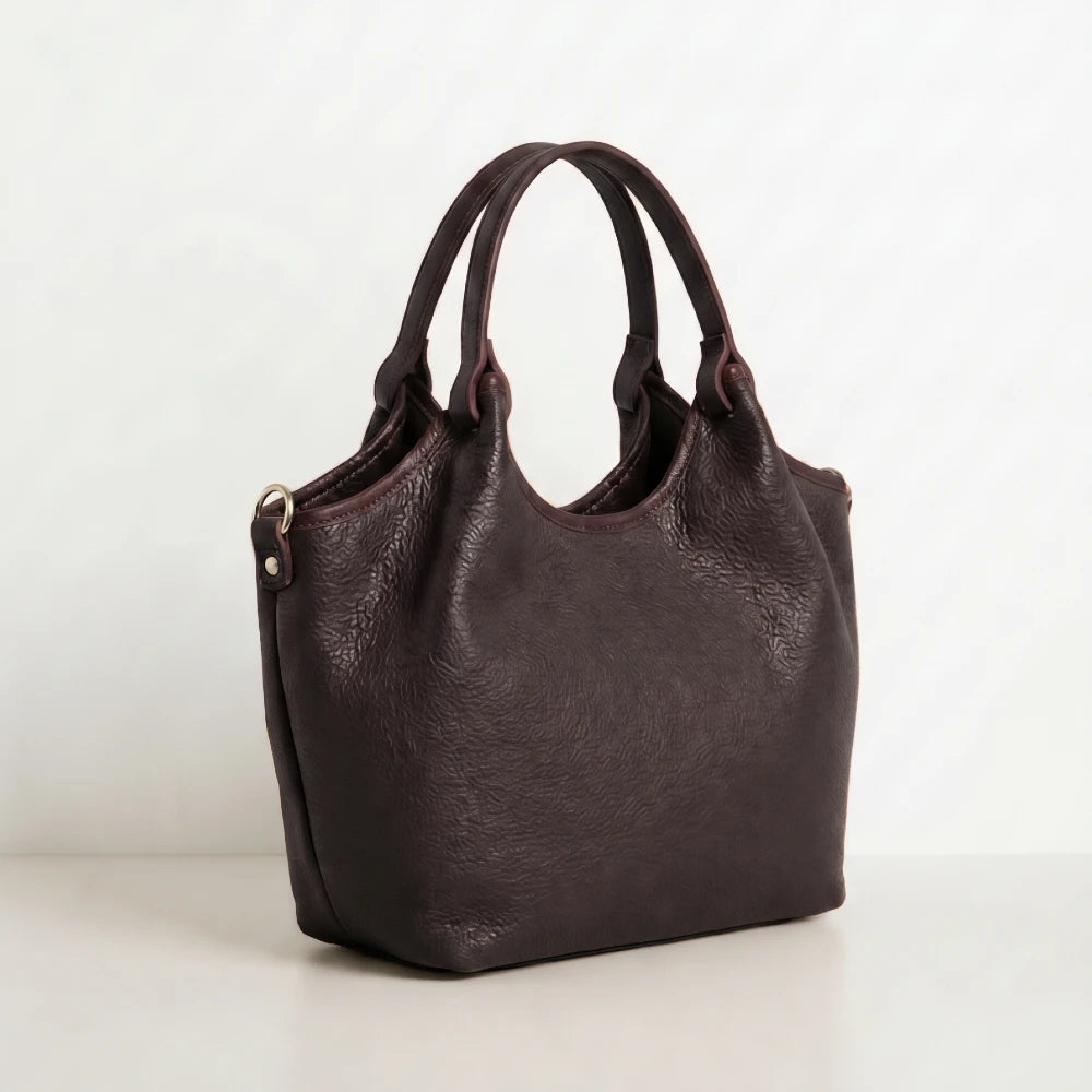 Calf-Skin Rosa Bag Dark Chocolate