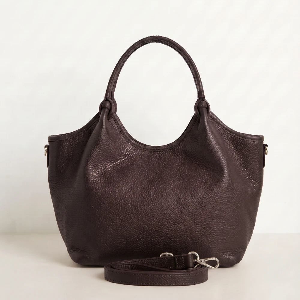 Calf-Skin Rosa Bag Dark Chocolate