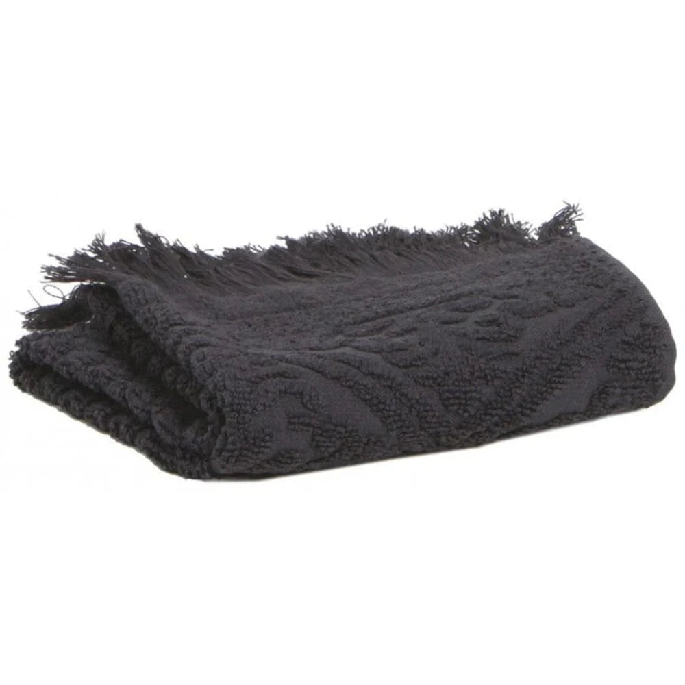Charcoal Zoe Guest Towel 30x50cm