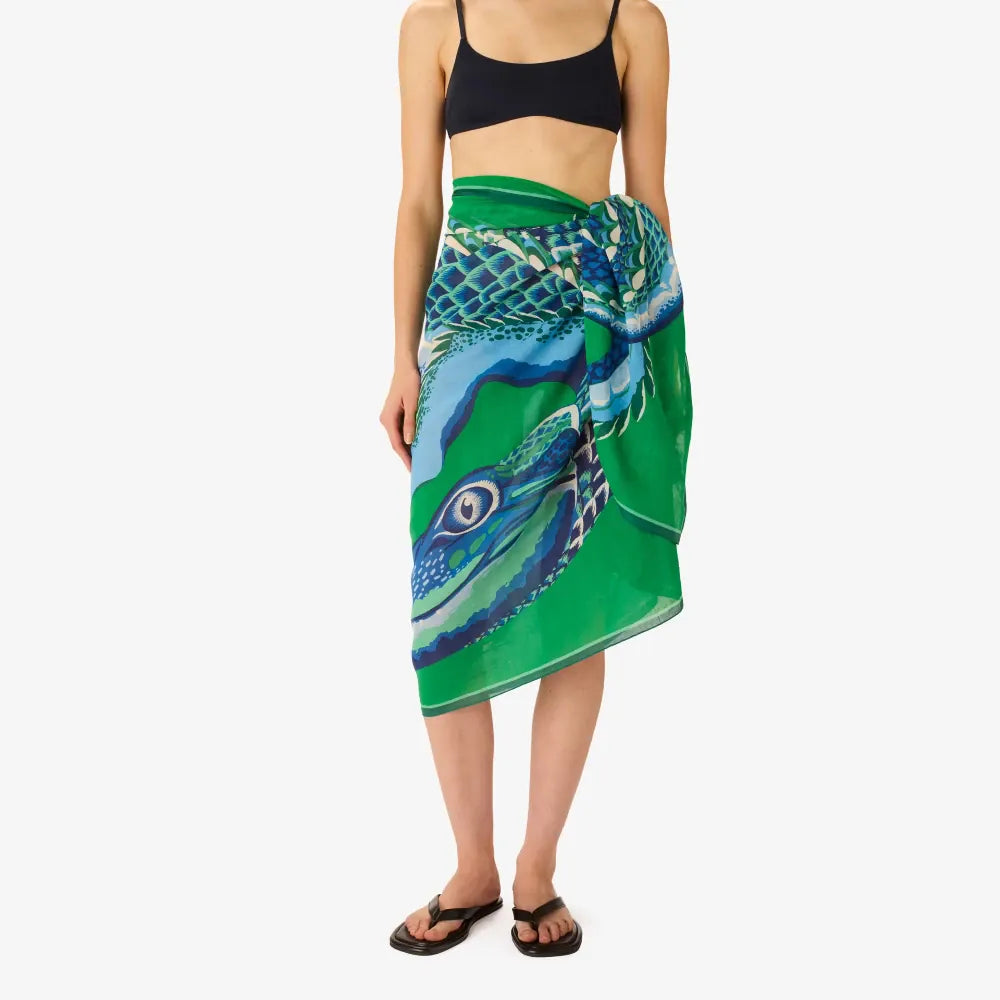Crocodile | Green Scarf