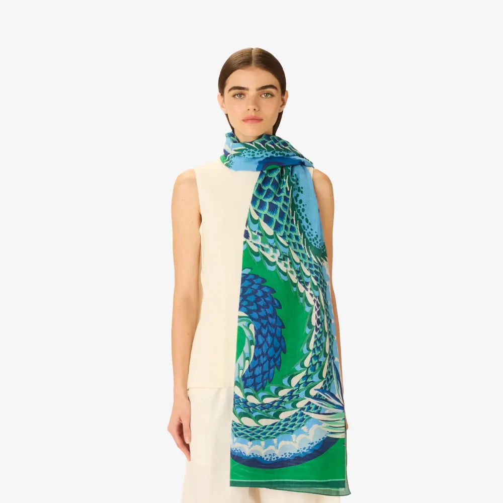 Crocodile | Green Scarf