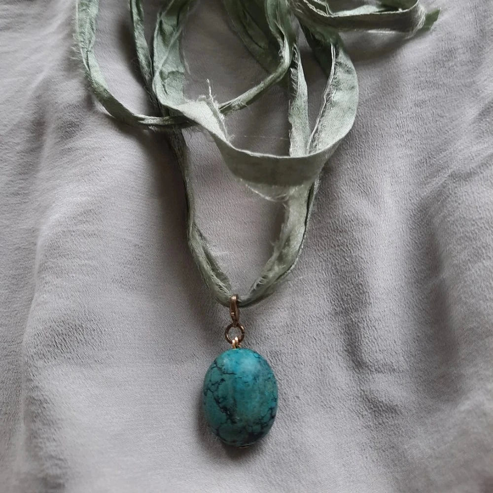 Emma Cunningham | Turquoise Amulet Necklace