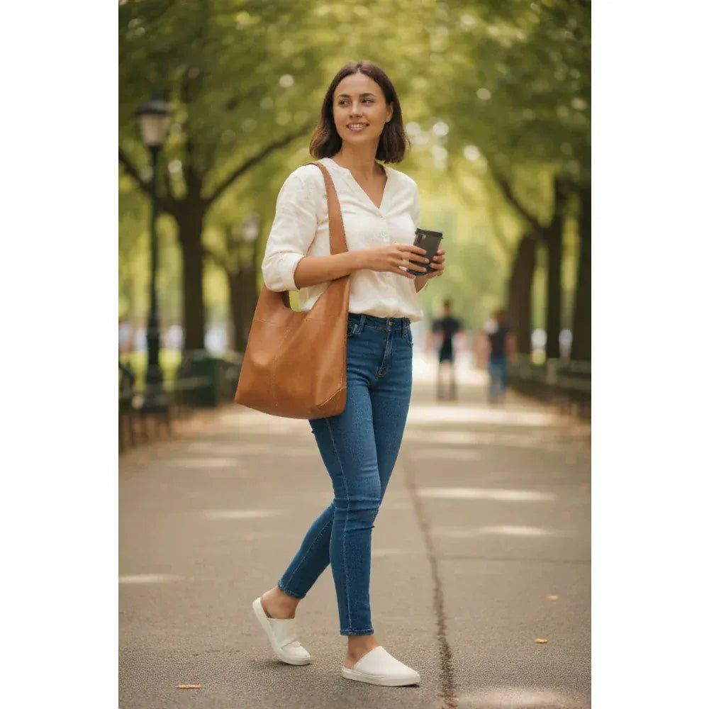 Giselle Leather Bag | Camel