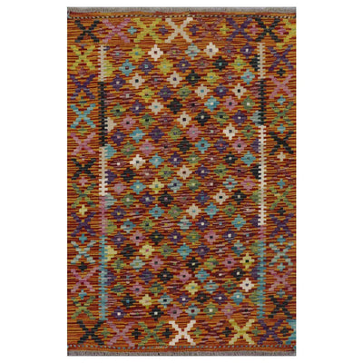 Hand Knotted Afghan Chobi Kilim | 120 x 80cm