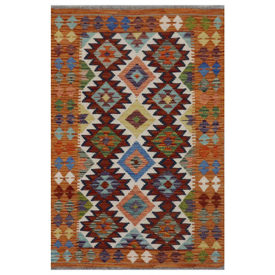 Hand Knotted Afghan Chobi Kilim | 120 x 80cm