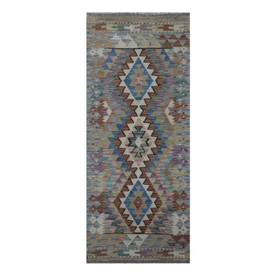 Hand Knotted Afghan Chobi Kilim | 150 x 60cm