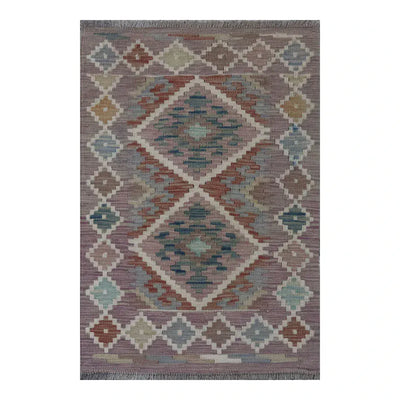 Hand Knotted Afghan Chobi Kilim | 90 x 60cm