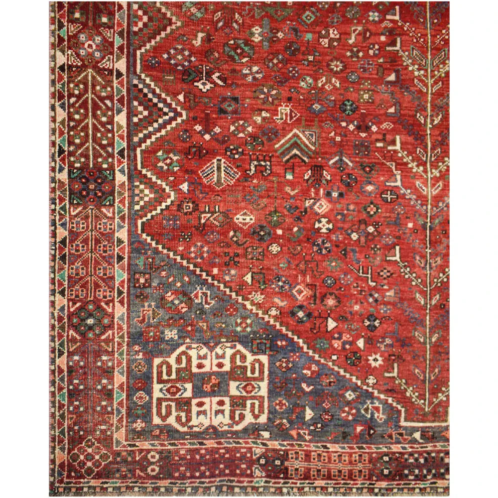 Hand Knotted Vintage Persian Shirazi Rug Ramni | 313 x 209cm