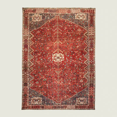 Hand Knotted Vintage Persian Shirazi Rug Ramni | 313 x 209cm