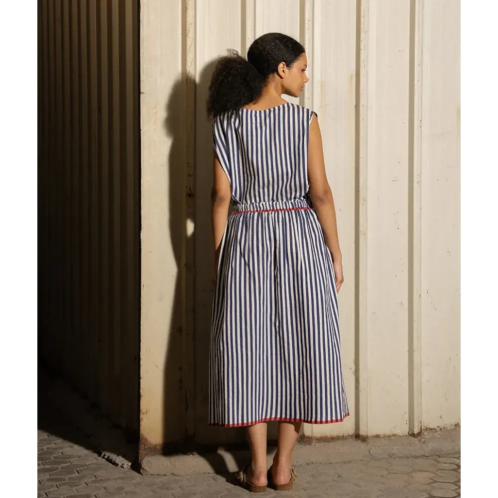 Isabella Cotton Silk Skirt | Nautical