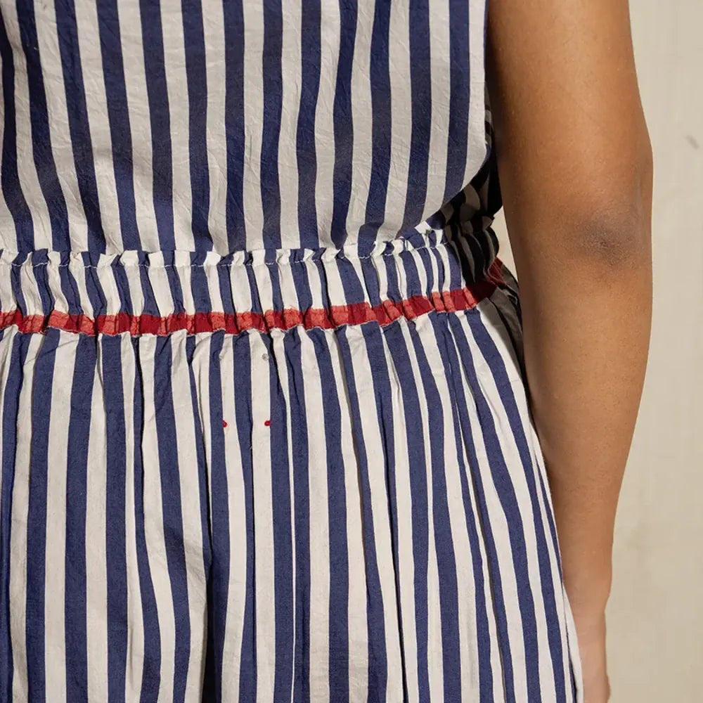 Isabella Cotton Silk Skirt | Nautical