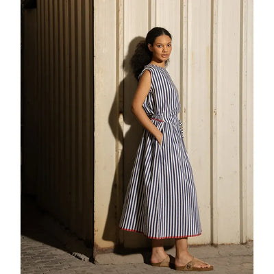 Isabella Cotton Silk Skirt | Nautical