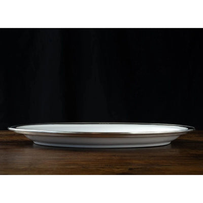 Italian Ceramic and Pewter Serving Platter