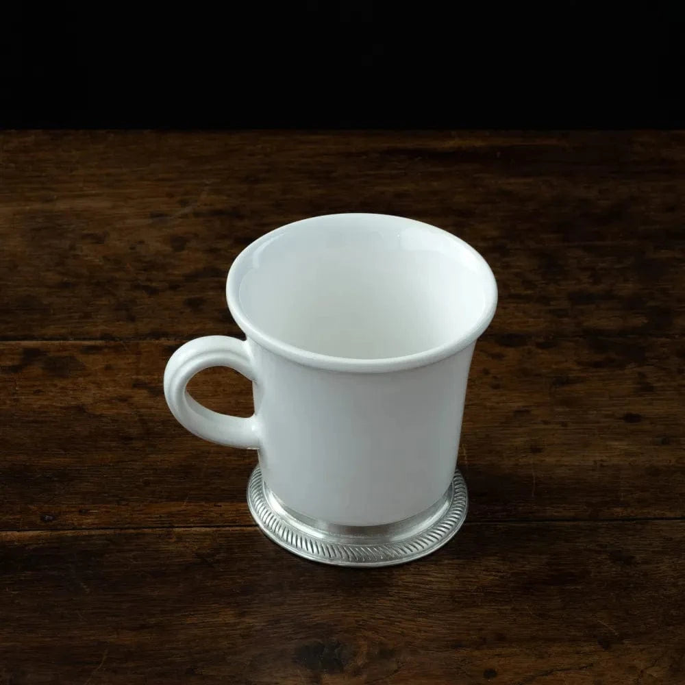 Italian Pewter and Ceramic Mug | Luisa
