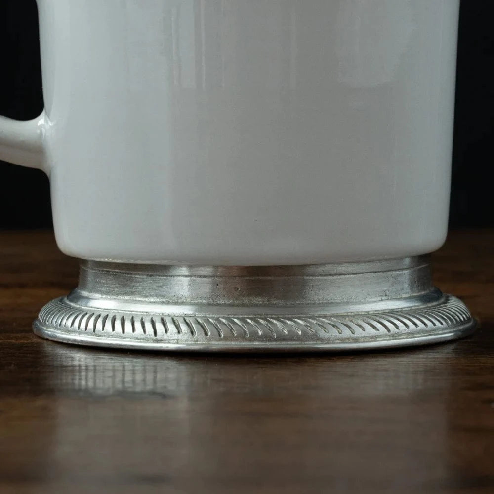 Italian Pewter and Ceramic Mug | Luisa