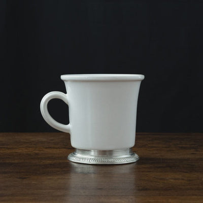 Italian Pewter and Ceramic Mug | Luisa