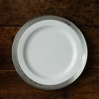 Italian Pewter and Ceramic Side Plate