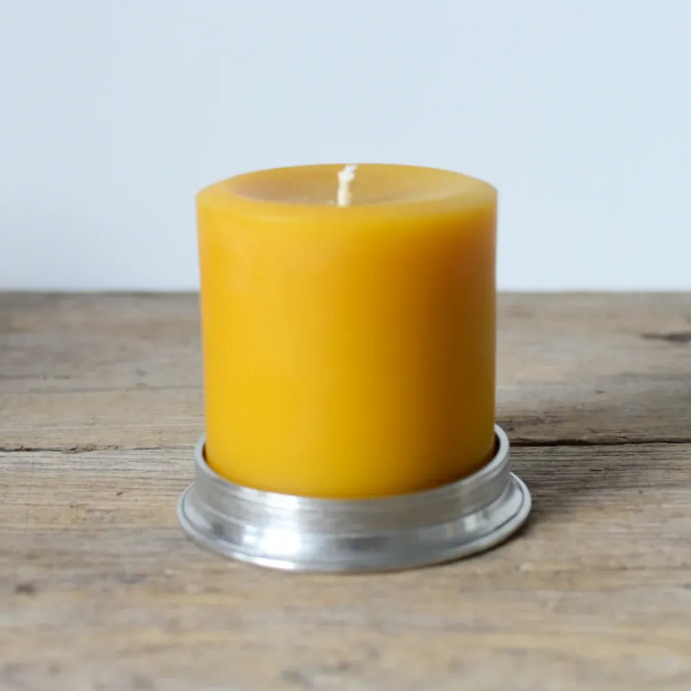 Italian Pewter Candle Coaster | Medium