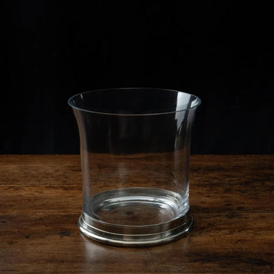 Italian Pewter Crystal Ice Bucket