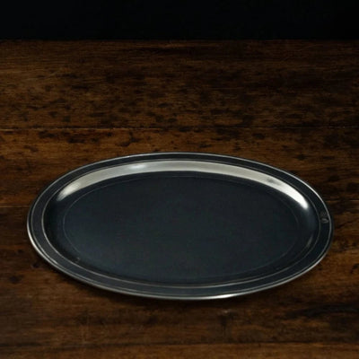 Italian Pewter Oval Tray 'Orvieto' | Large