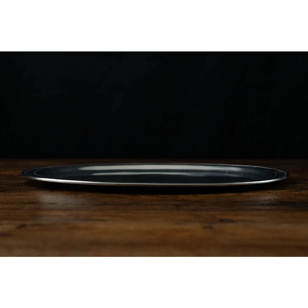 Italian Pewter Oval Tray 'Orvieto' | Large
