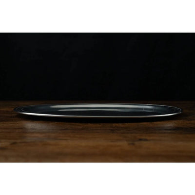 Italian Pewter Oval Tray 'Orvieto' | Large