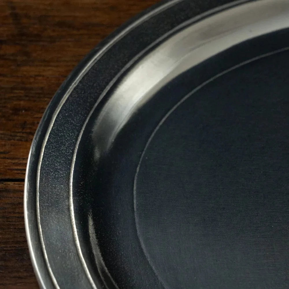 Italian Pewter Oval Tray 'Orvieto' | Large