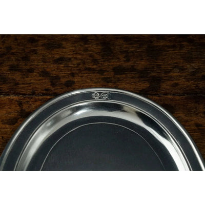 Italian Pewter Oval Tray 'Orvieto' | Medium