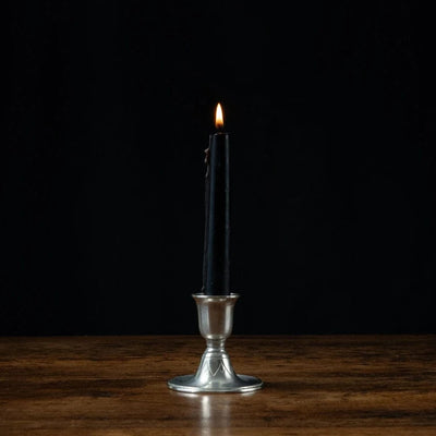 Italian Pewter Short Candlestick
