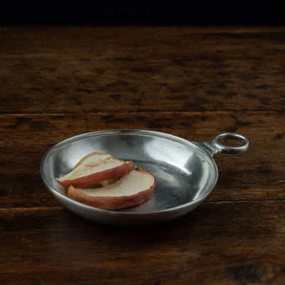 Italian Pewter Tasting Dish with Ring Handle