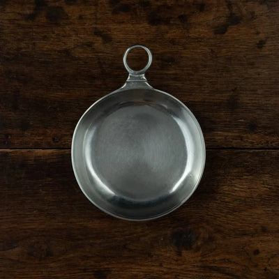 Italian Pewter Tasting Dish with Ring Handle