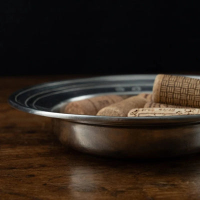 Italian Pewter Wine Bottle Coaster