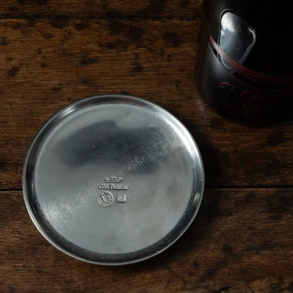Italian Pewter Wine/Candle Coaster