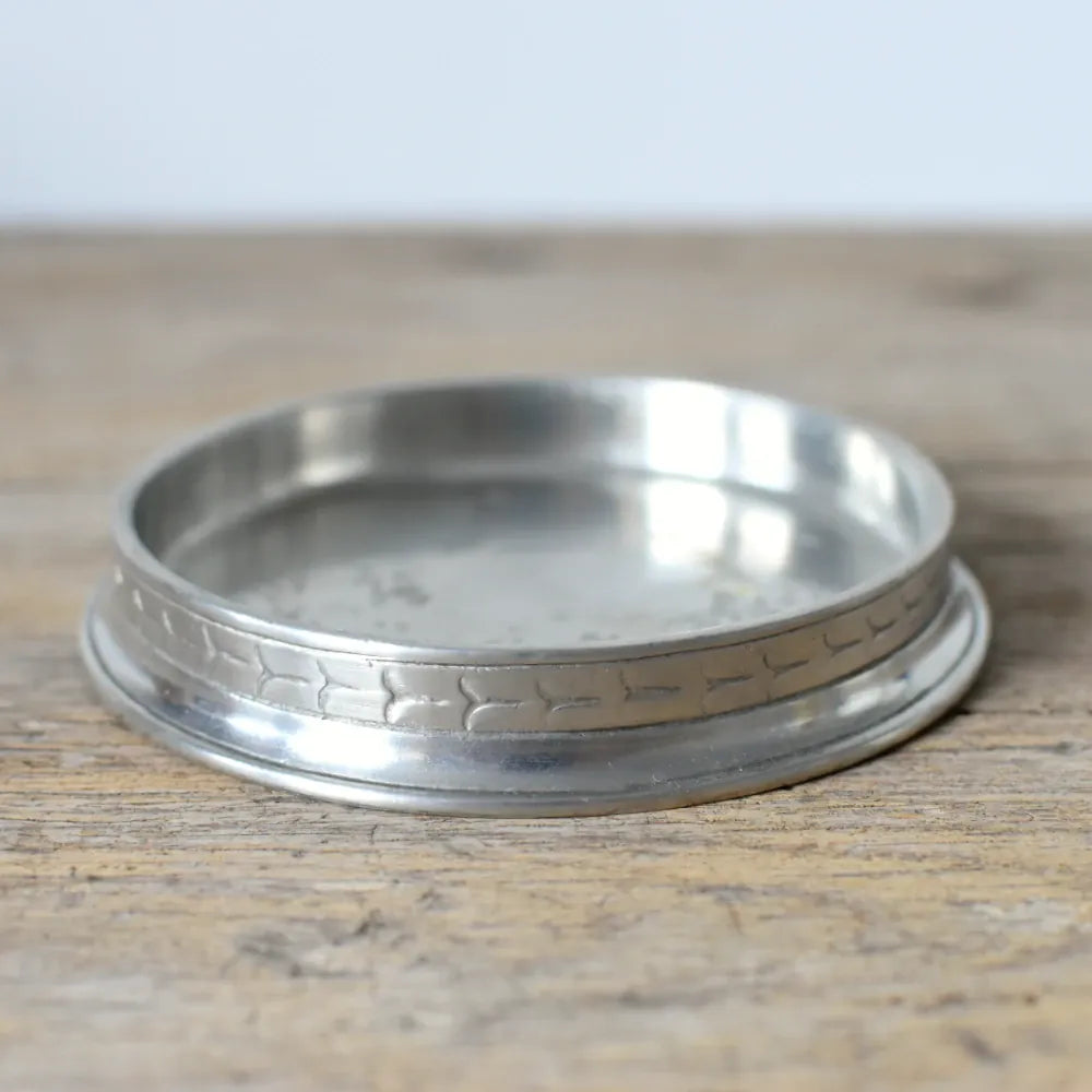 Italian Pewter Wine/Candle Coaster | Large