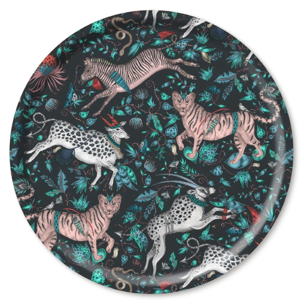 Birchwood Tray XL Round | Protea Navy