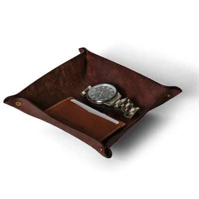 Leather Everyday Tray | Dark Brown