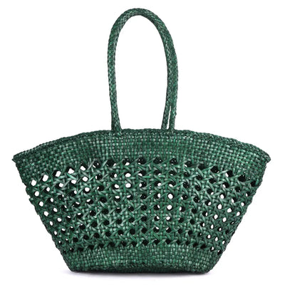 Manarola Open Weave Leather Shopper