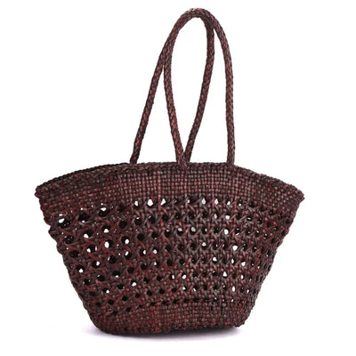 Manarola Open Weave Leather Shopper