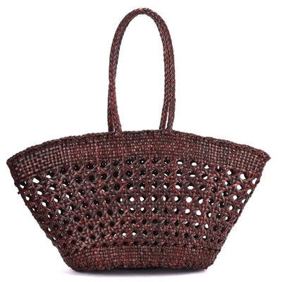 Manarola Open Weave Leather Shopper