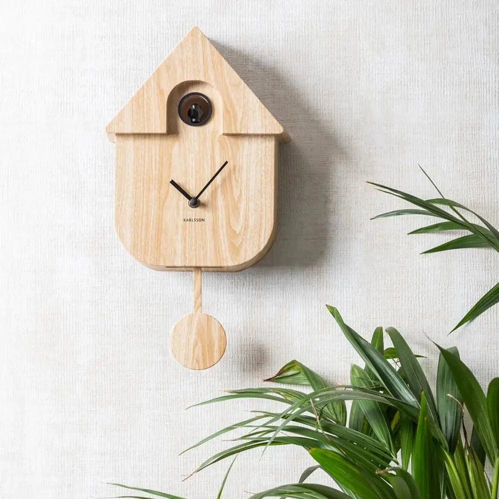 Modern Cuckoo Clock | Light Wood