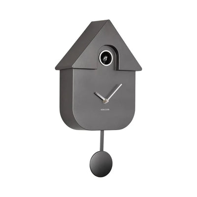 Modern Cuckoo Clock | Metallic Dark Grey