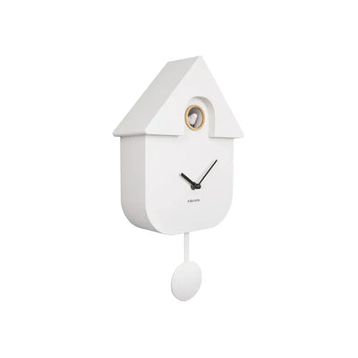 Modern Cuckoo Clock | White