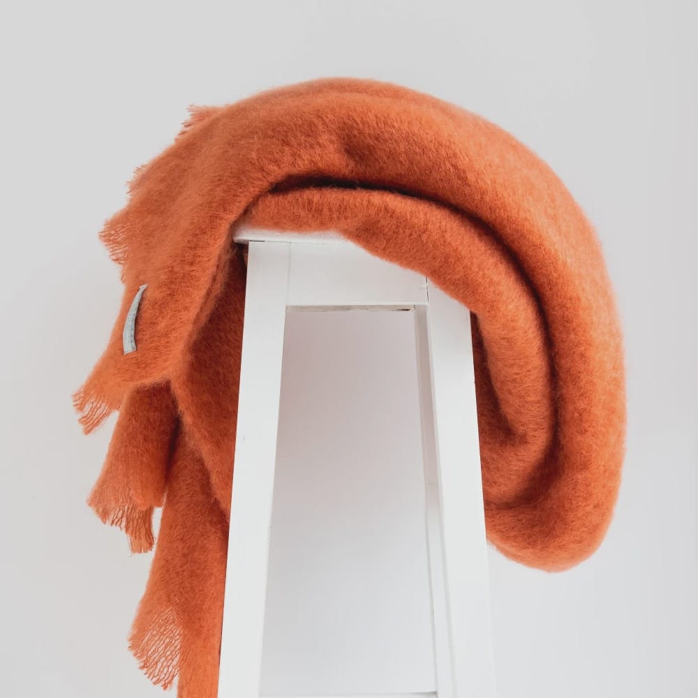 Mohair Throw | Terracotta